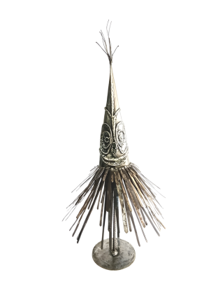 Decorative dukduk dancer on a white background
